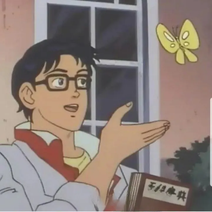 Butterfly Man meme template