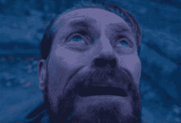 william dafoe looking up meme template