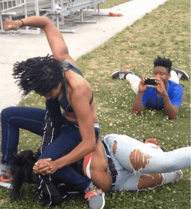 guy recording a fight meme template