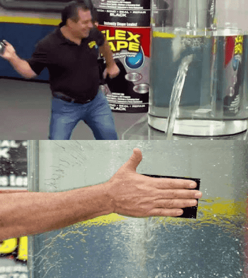 flex tape meme template