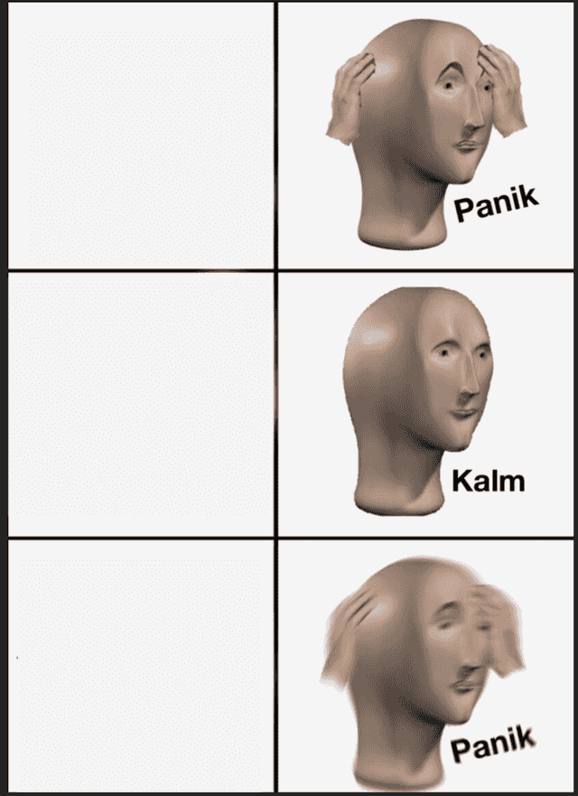 panik kalm panik meme template