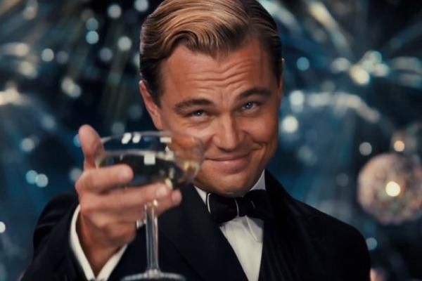 leonardo dicaprio cheers meme template