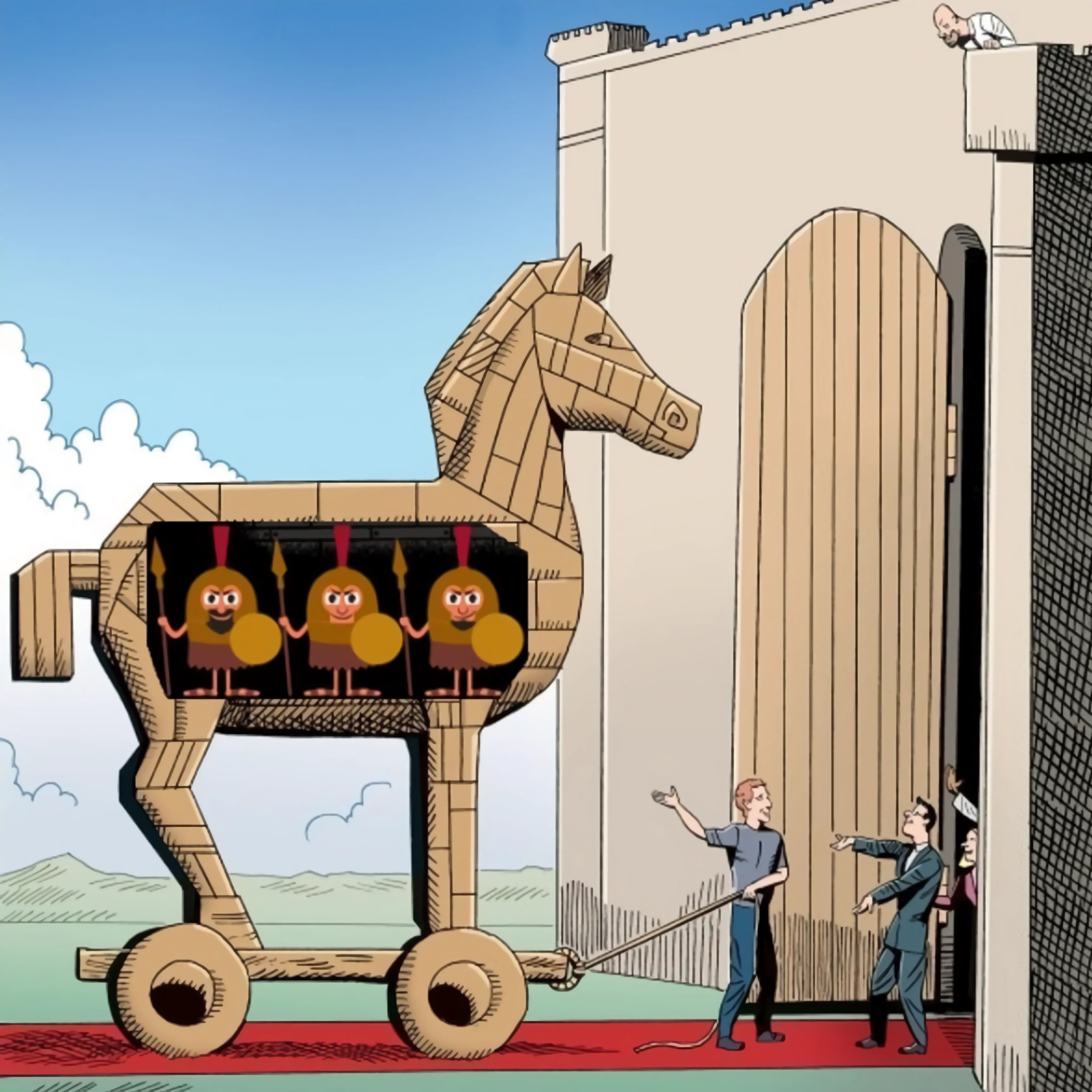 Trojan Horse meme template
