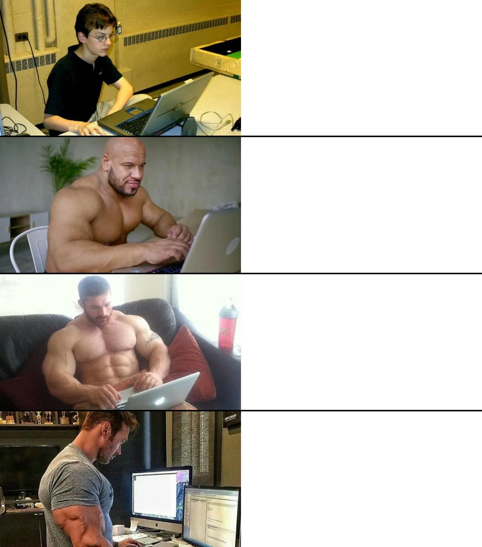 developer stage meme template