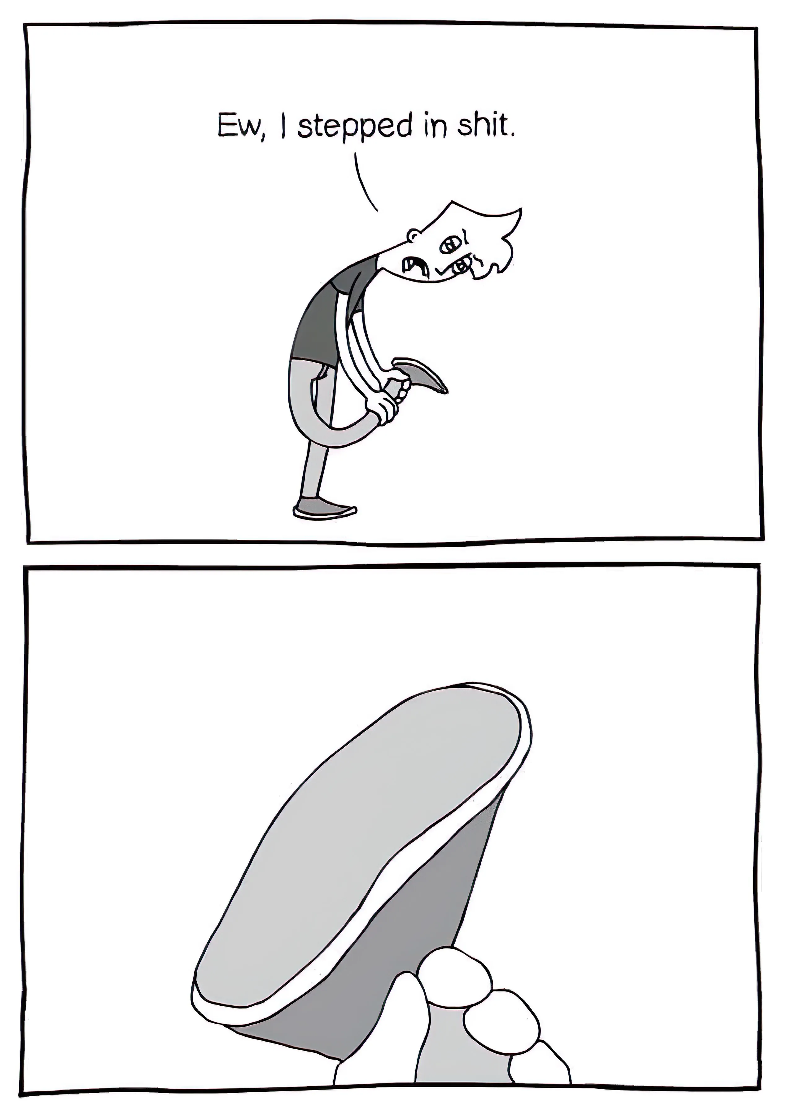 Eh i step on shit meme template